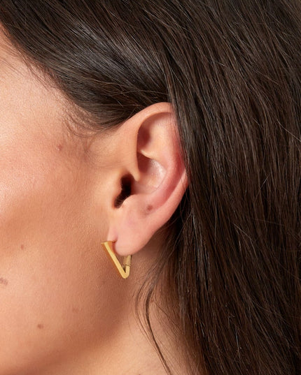 basic driehoek oorbellen