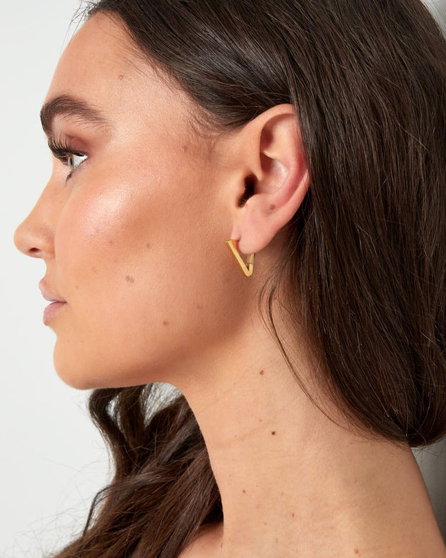 basic driehoek oorbellen