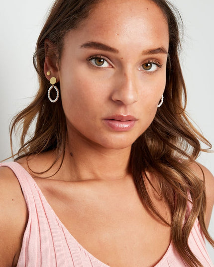 oorbellen ronde parel