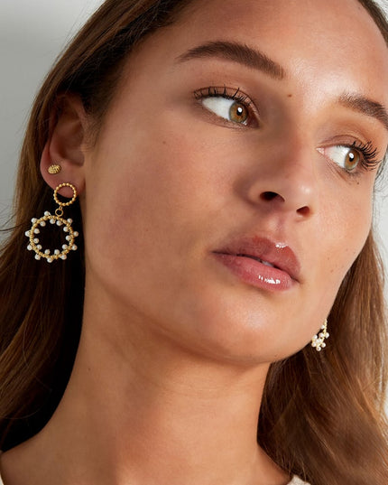 oorbellen ronde parel party