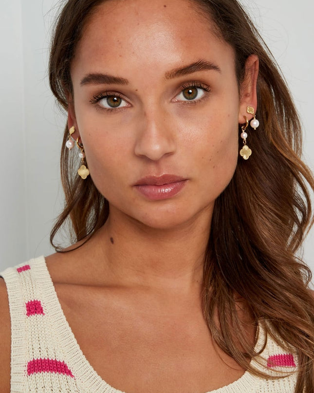 oorbellen klaver parel dream