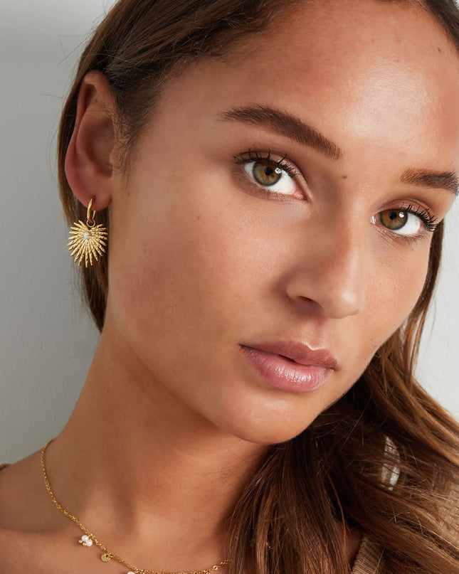 oorbellen palm parel