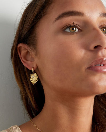 oorbellen palm parel