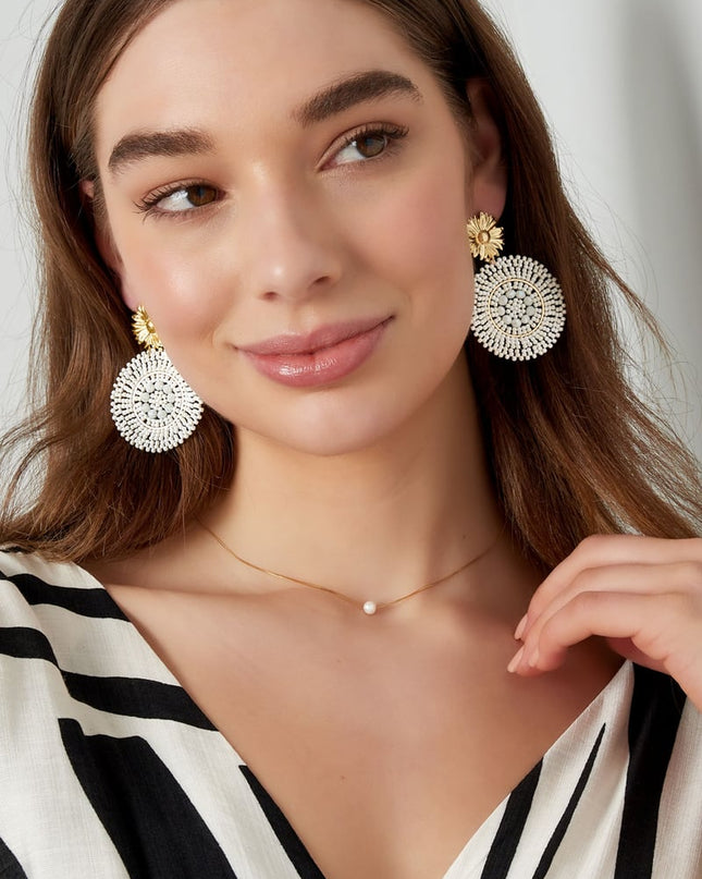 Oorbellen vivid glass beads