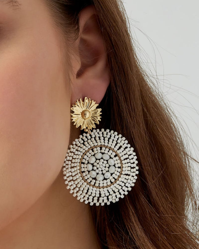 Oorbellen vivid glass beads