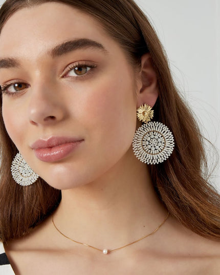 Oorbellen vivid glass beads