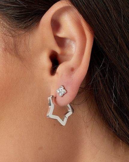 oorsteker sparkle met steentjes