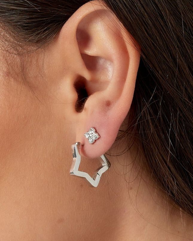 oorsteker sparkle met steentjes