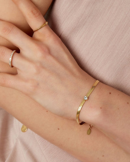 schakel armband met diamant