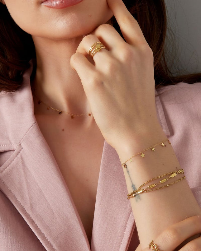 driedubbele klassieke armband