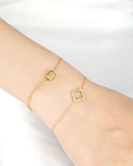 simpele armband met balletjes