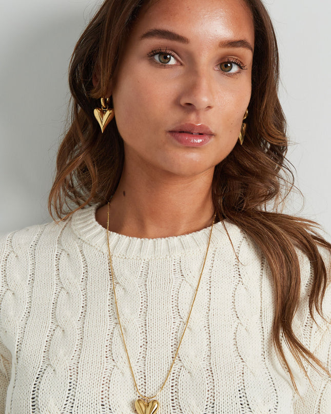 oorbellen met harthangers groot