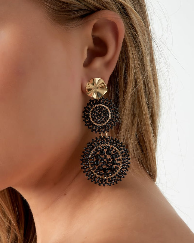 oorbellen sunflower glas