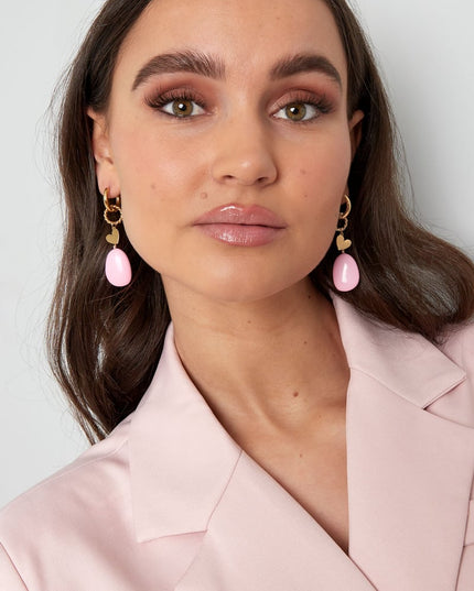 Oorbellen sea vibe -  lichtblauw