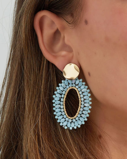 Ovale statement oorbellen