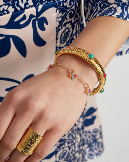 Armband kleurrijke fiesta - oranje roze