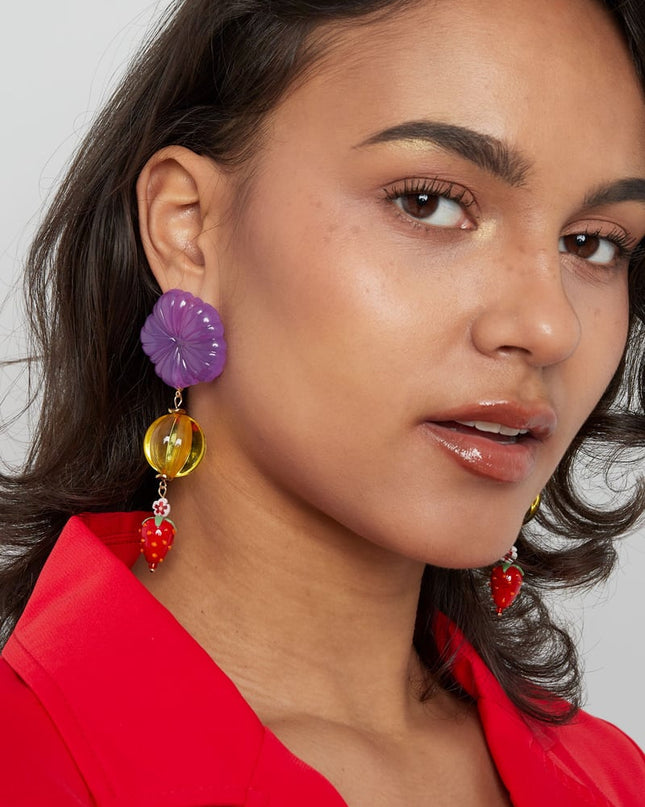 Strawberry love oorbellen