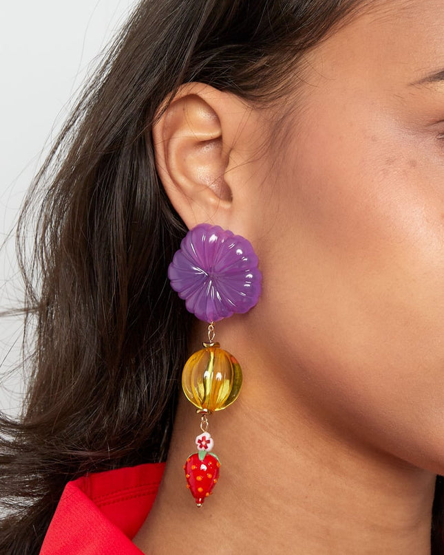 Strawberry love oorbellen