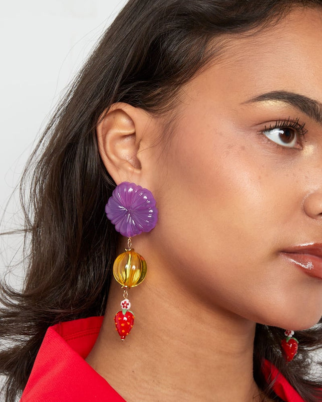 Strawberry love oorbellen