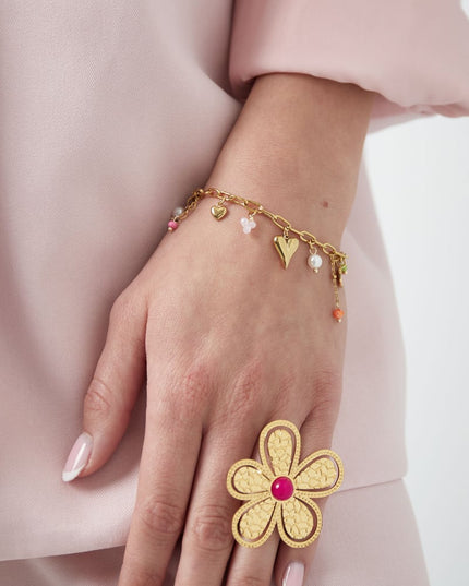 bedelarmband amore color