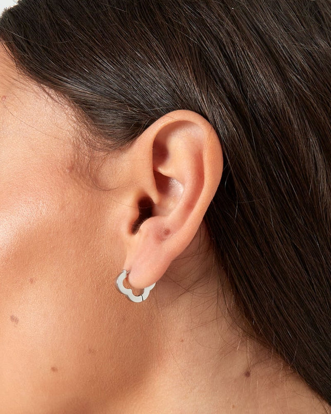 basic klaver oorbellen medium