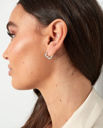 basic klaver oorbellen medium