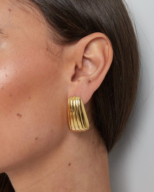 simpele streep oorbellen