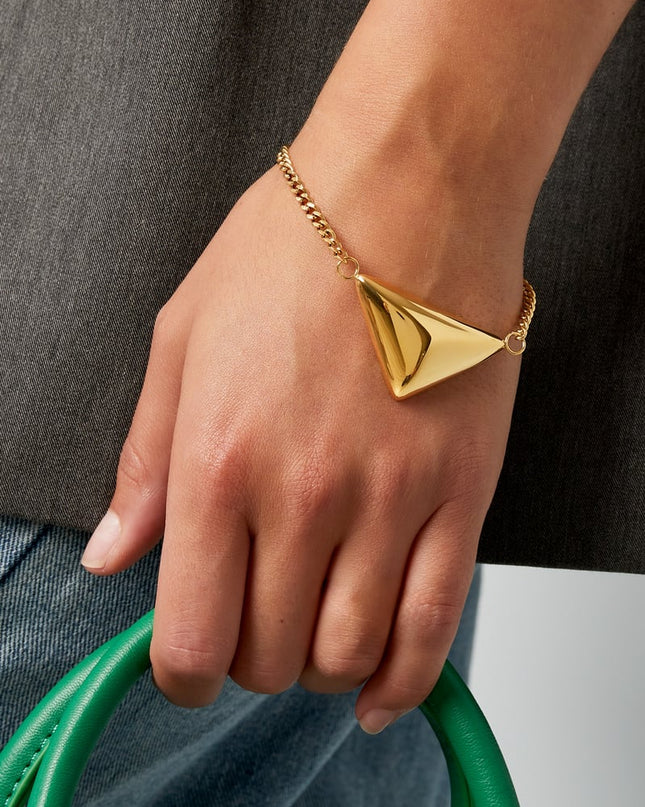 gevouwde driehoek armband