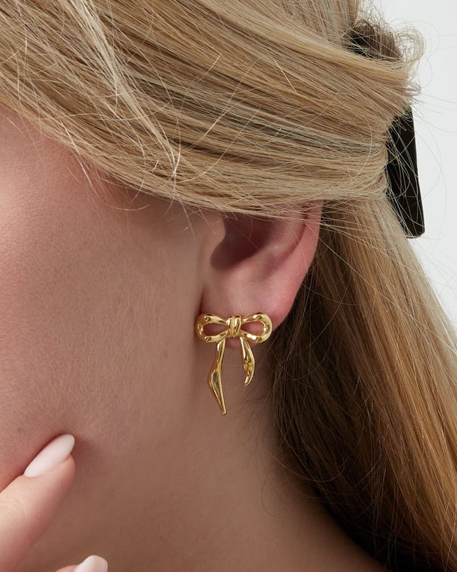 casual strik oorbellen