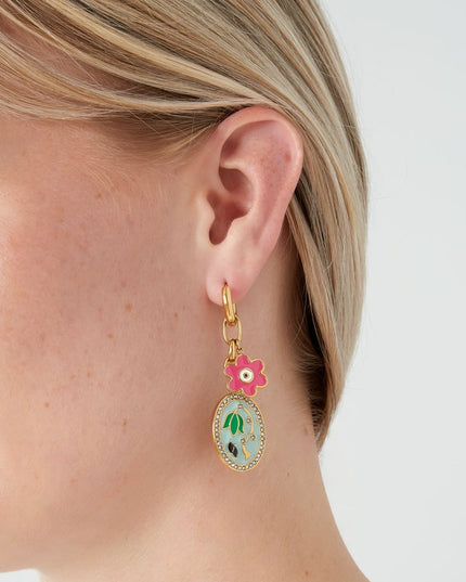 oorbellen flower bouquet