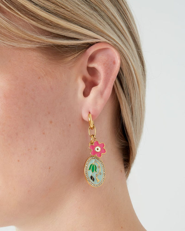 oorbellen flower bouquet