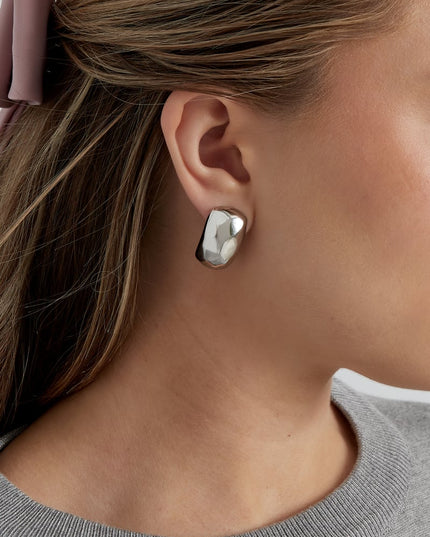 druppel oorbellen met structuur