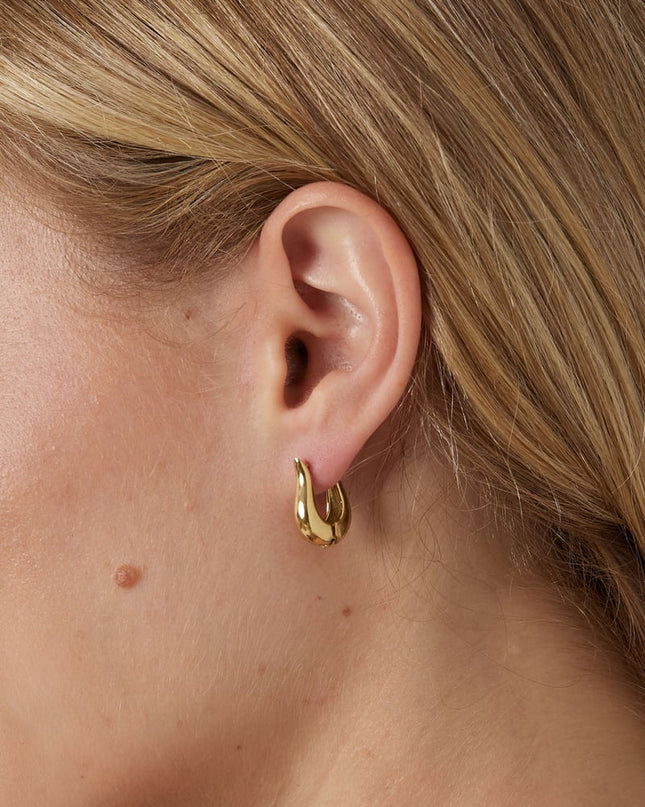 basic oorbellen rond