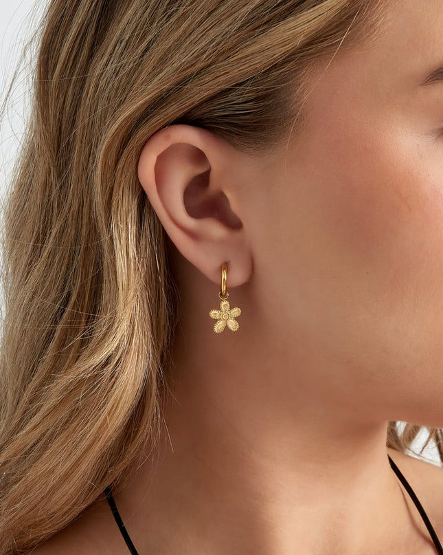 oorbellen simpele bloem