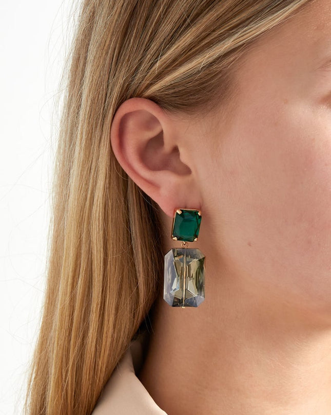 Shine bright oorbellen - groen 