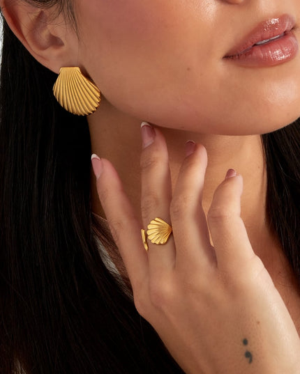 oorbellen shell statement