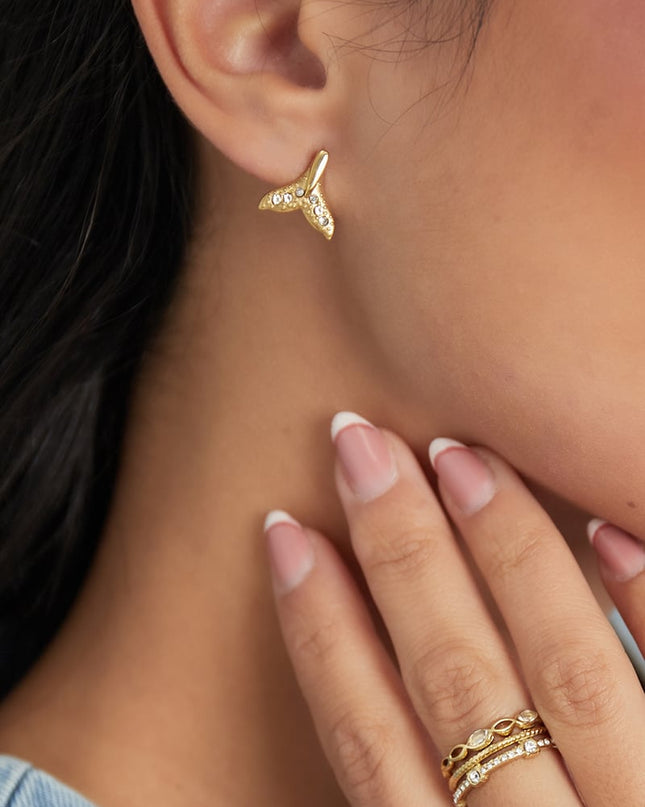 oorbellen walvis staart