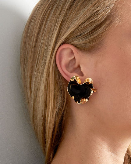 Oorbellen donker statement