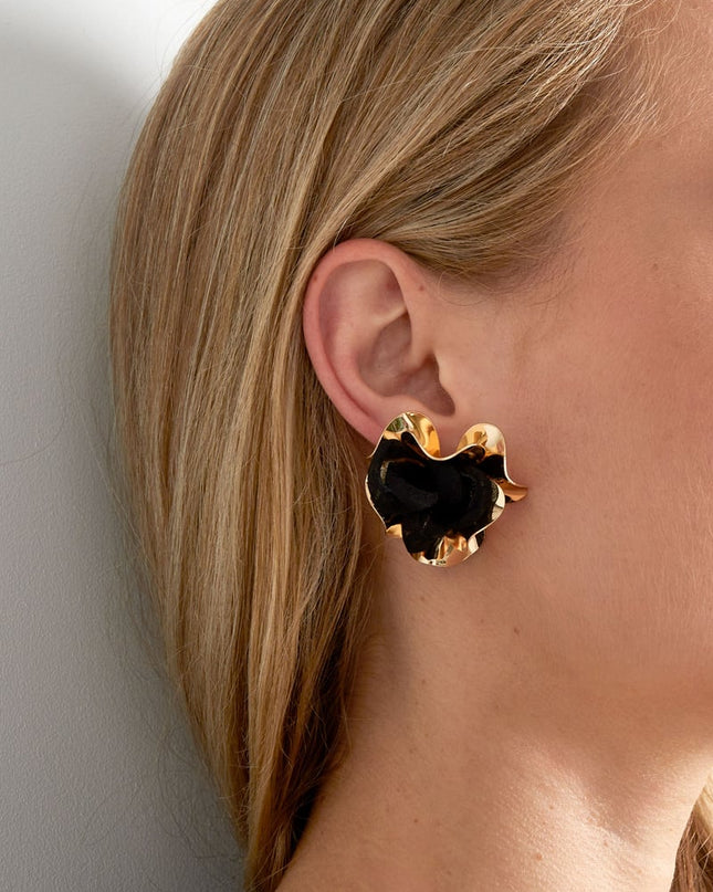 Oorbellen donker statement