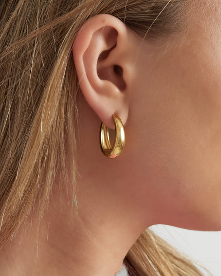 classy hoop oorbellen