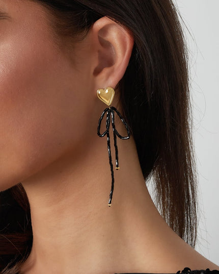 oorbellen bow to my heart