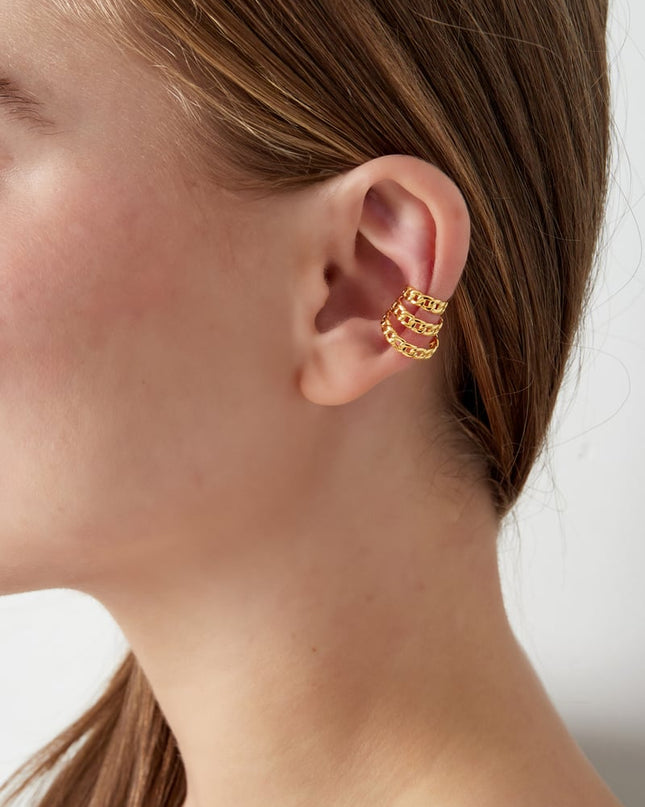 earcuff layered chain