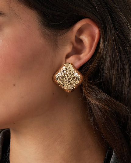 refined textured oorbellen