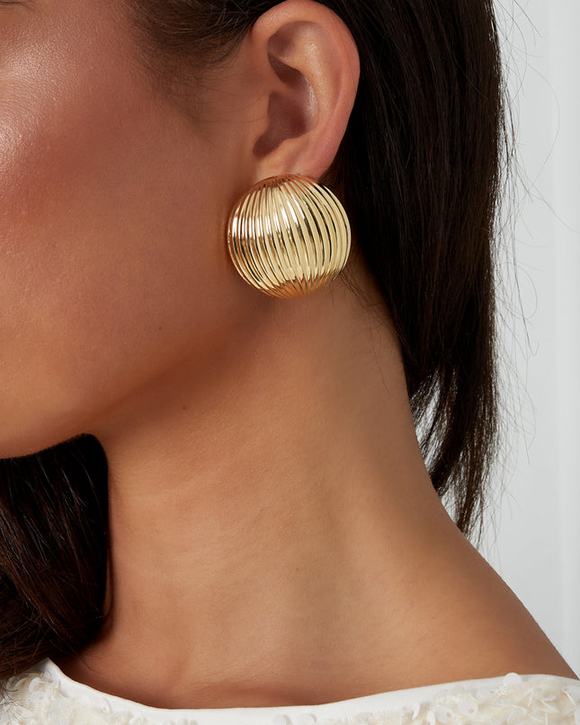 chic textured oorbellen