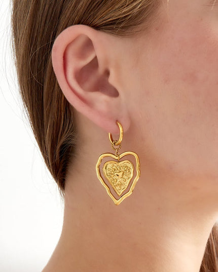 exceptional heart oorbellen