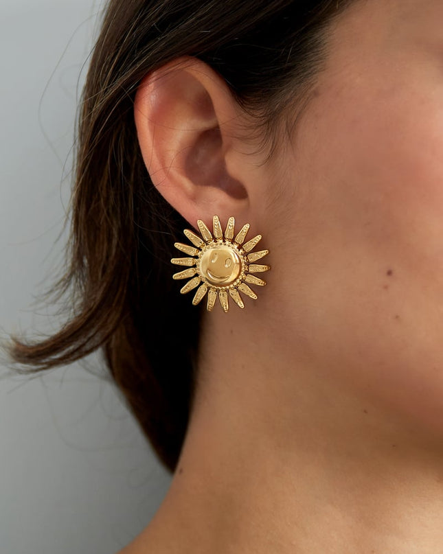 smiling sun oorbellen