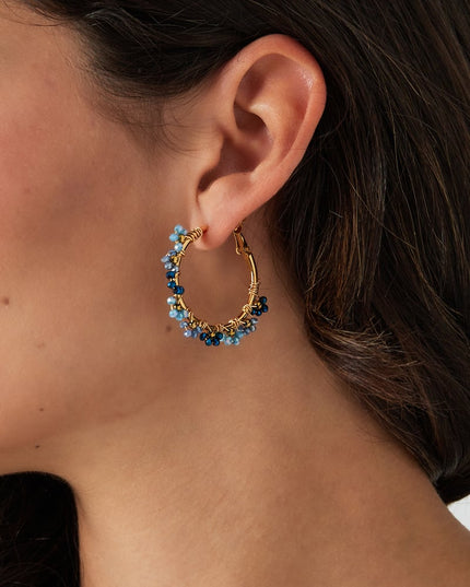 Oorbellen majestic color