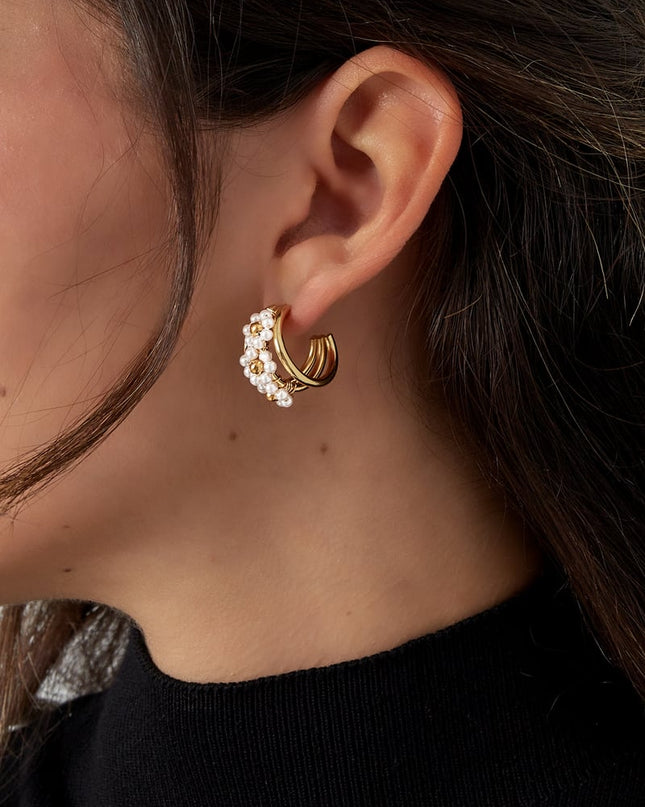 blooming beads oorbellen