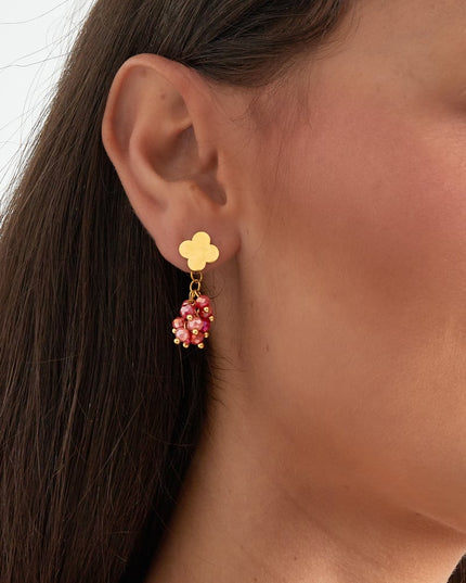 Oorbellen festive clover