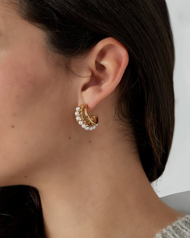 oorbellen pearl statement